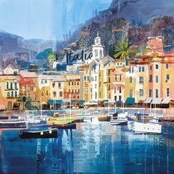 Riviera Dreaming by Tom Butler - Paper on Board sized 16x16 inches. Available from Whitewall Galleries