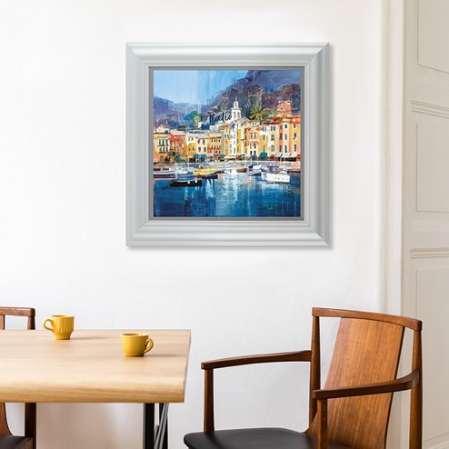 Riviera Dreaming by Tom Butler - Paper on Board wall setting